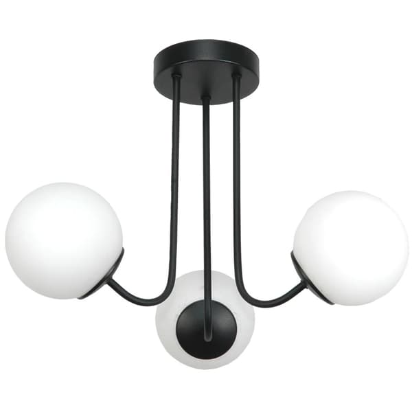 Loftlampe, sort, hvid, hængende lampe, 15-192 GOSTI