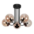 Miniatyrbillede 1 af 6: Loftlampe, sort, hængende lampe, ravgul 15-200 GOSTI