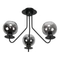 Miniatyrbillede 1 af 6: Loftlampe med hængende lampe i sort glas, grafit 15-242 Lupia