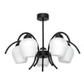 Miniatyrbillede 1 af 6: Loftlampe, hængende sort glaslampe, hvid 15-320 DANI