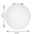 Miniatyrbillede 6 af 6: LOFTSLAMPE SORT KLASSISK GLASKUGLELAMPER HVID 15-431 KARINA