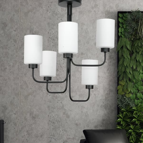 LOFTSLAMPE SORT KLASSISK GLASLAMPE HVID 15-420 JASTAR