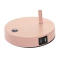 Miniatyrbild 4 av 4: Bordslampa DKD Home Decor 22 x 15 x 46 cm Glas Silvrig Svart Grå Rosa Metall Vit 220 V 40 W 25 W 4 Delar