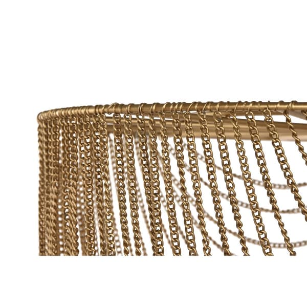 Taklampa Home ESPRIT Gyllene Järn 46 x 46 x 98 cm