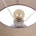 Miniatyrbillede 5 af 6: Bordlampe Beige Sølvfarvet Sækkelærred Keramik 60 W 220 V 240 V 220-240 V 26 x 26 x 49,5 cm