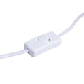 Miniatyrbillede 6 af 6: Bordlampe Beige Sølvfarvet Sækkelærred Keramik 60 W 220 V 240 V 220-240 V 26 x 26 x 49,5 cm