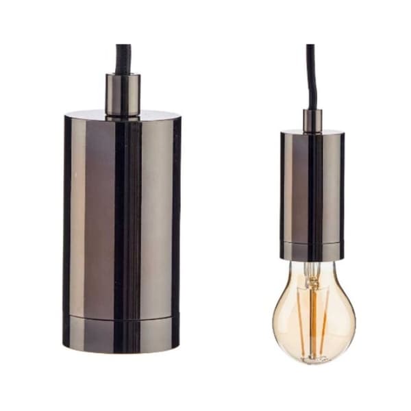 Loftslampe Sort Metal 60 W (6 enheder)