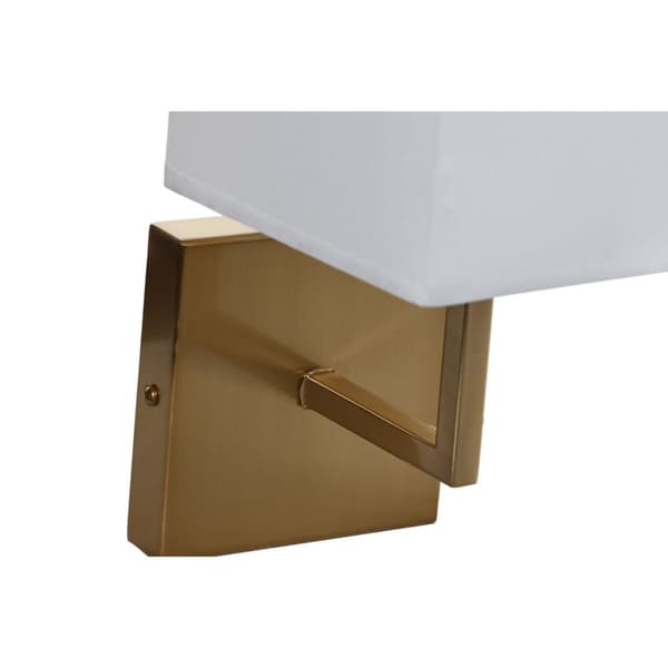 Væglampe DKD Home Decor Hvid Sort Gylden 50 W 220 V 15 x 19 x 27 cm 15 x 19 x 30 cm (2 enheder)