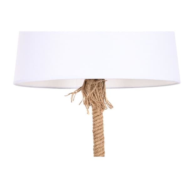 Golvlampa Home ESPRIT Vit Brun Snöre 50 W 220 V 40 x 40 x 151 cm