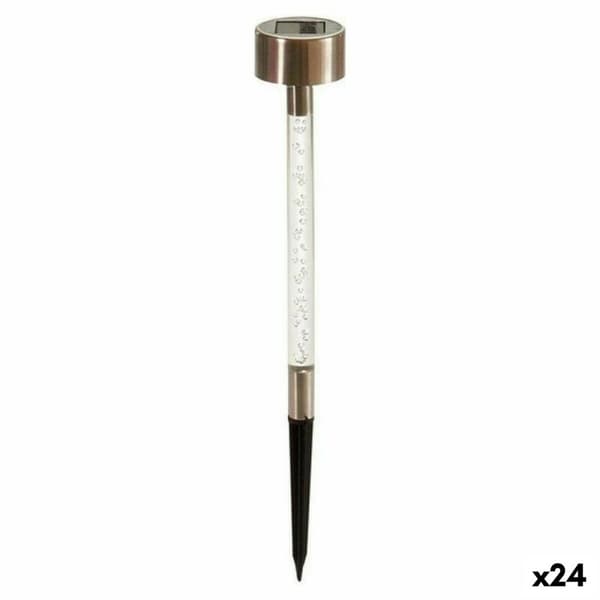 Solcellelampe Ibergarden BH15234 Gennemsigtig Sølvfarvet Bøje (24 enheder)