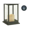 Miniatyrbillede 3 af 3: LED-lanterne Hvid Sort Krystal Plastik 13,5 x 34,5 x 13,5 cm (12 enheder)