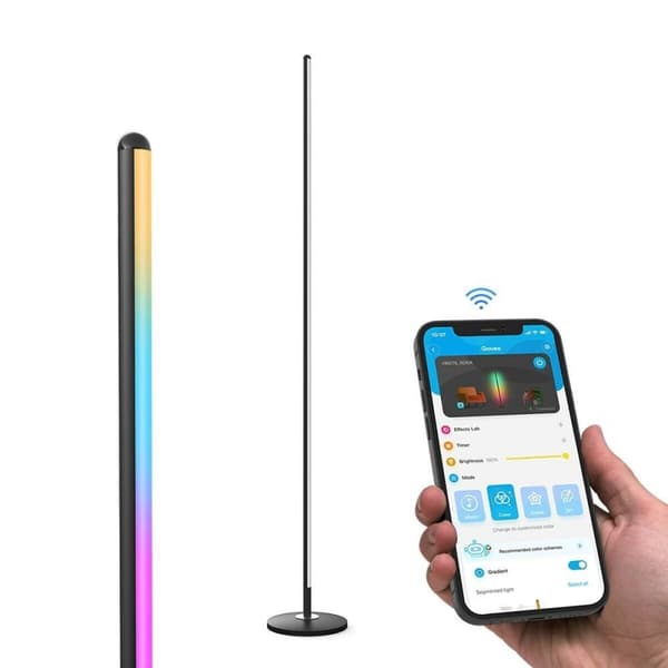 Golvlampa Govee LED Floor Lamp Svart Multicolour 24 V (1 Delar)