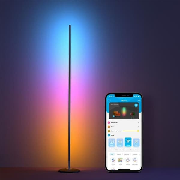 Golvlampa Govee LED Floor Lamp Svart Multicolour 24 V (1 Delar)