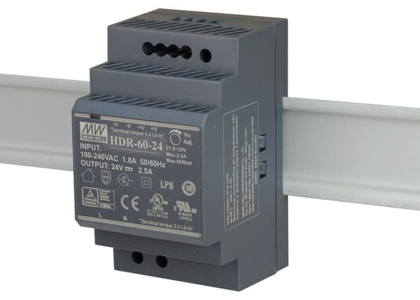 D-LINK 60W Ultra slim design with 17.5MM 1SU DIS-H60-24 Sort