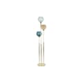 Miniatyrbillede 1 af 5: Gulvlampe DKD Home Decor Multifarvet Gylden Metal Krystal 50 W 220 V 45 x 45 x 160 cm