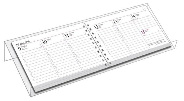 Kalenderställ litet plast transp-2587