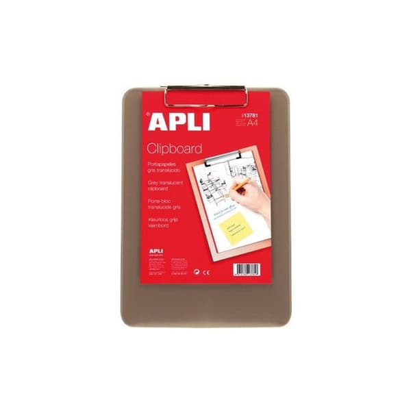 APLI transparent plastblockhållare 210 x 297 mm - Grå