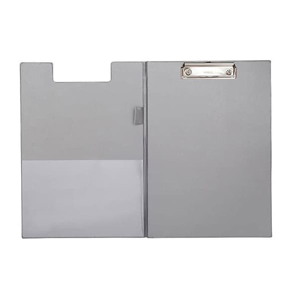 Urklipp med flik Kartong laminerat A4-format Silver