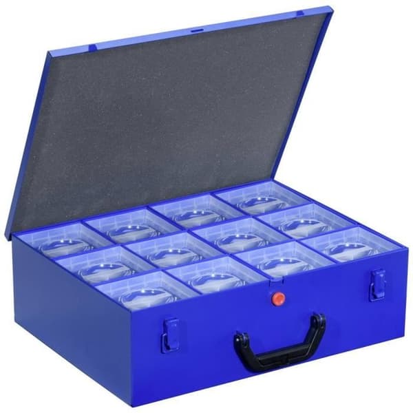 Allit EuroPlus Pro M44XH-12L förvaringsbox - 440 x 370 x 135 mm - 12 fack - Blå