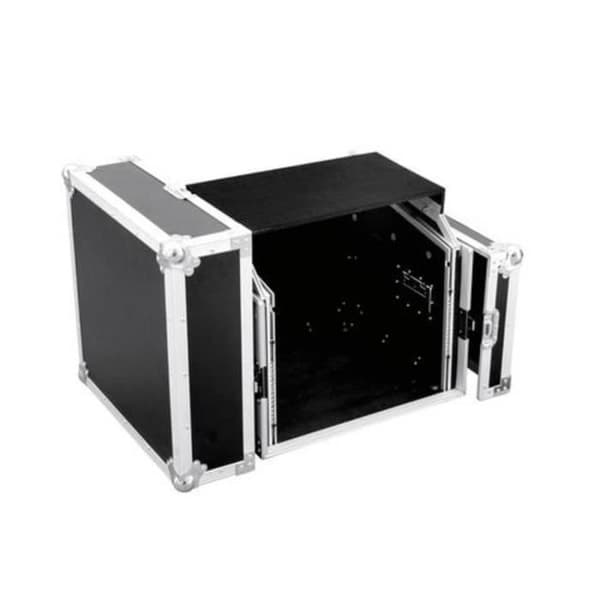 Fodral - OMNITRONIC - 6 HE - Bärhandtag - Svart-Silver - Trä, Aluminium, Stål