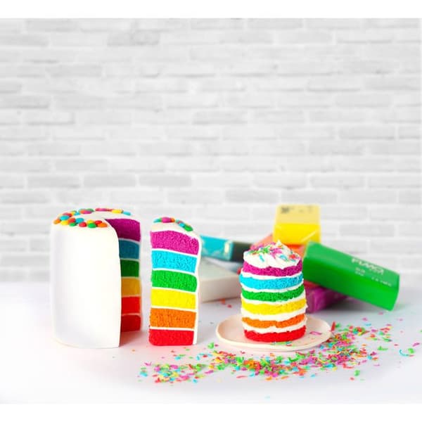 Mallette för skapande av Rainbow Cake Fimo och tillbehör