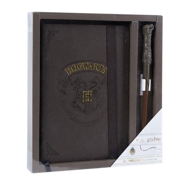 Sätt Harry Potter Anteckningsblock och Penna Poudlard Emblem