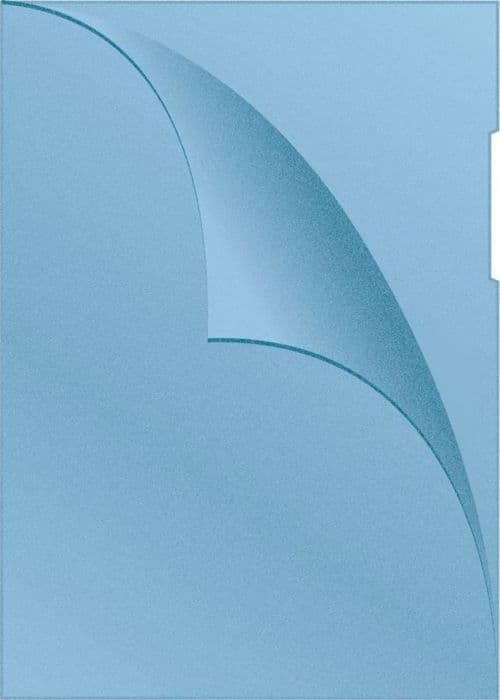 Skrivbordset Q-connect - KF00307 - ENVELOPER, TYP L, PP, A4, PEAD, 120 MICRON, BLÅ