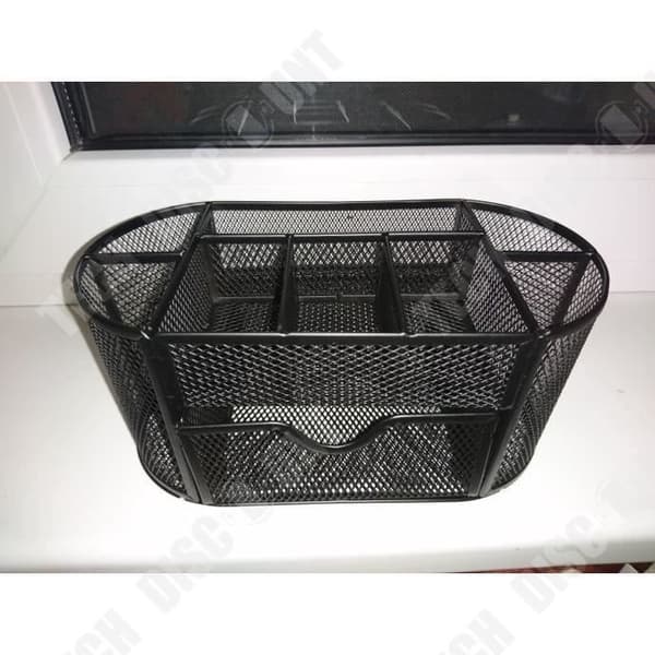 TD® Multifunktionell förvaringsorganisator Skrivbord Mesh Metallpennhållare Brevpapper Behållare Kontorsmaterial Skolmaterial