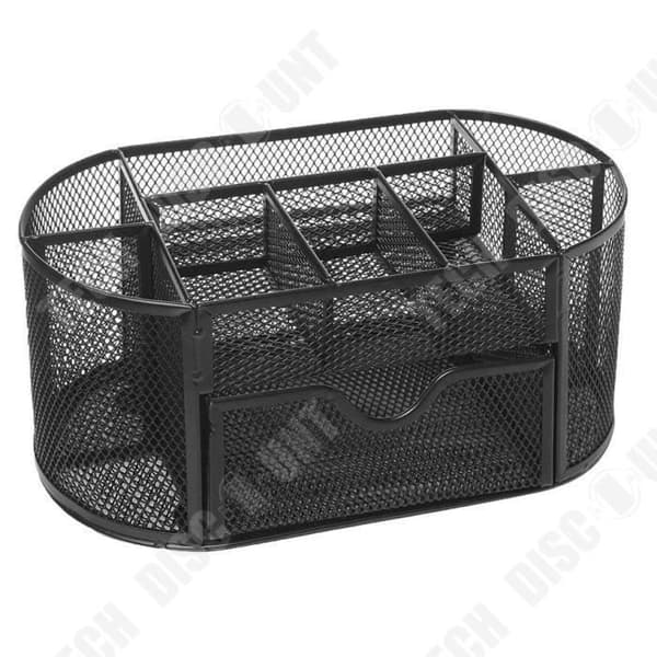TD® Multifunktionell förvaringsorganisator Skrivbord Mesh Metallpennhållare Brevpapper Behållare Kontorsmaterial Skolmaterial