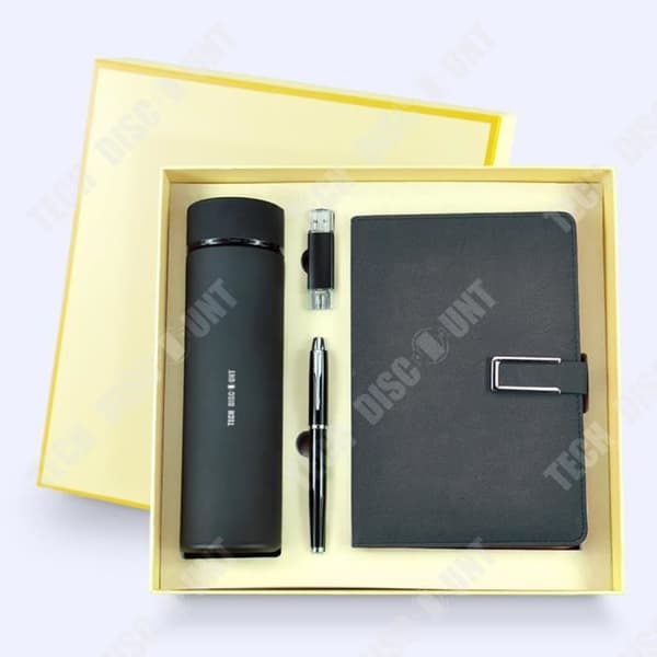 TD® Affärspresenttillbehör anpassad anpassningsbar logotyp tryckt på den 4 st anteckningsbok vattenflaska penna USB-nyckel