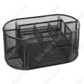 Miniatyrbild 3 av 4: TD® Multifunktionell förvaringsorganisator Skrivbord Mesh Metallpennhållare Brevpapper Behållare Kontorsmaterial Skolmaterial