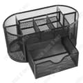 Miniatyrbild 1 av 4: TD® Multifunktionell förvaringsorganisator Skrivbord Mesh Metallpennhållare Brevpapper Behållare Kontorsmaterial Skolmaterial