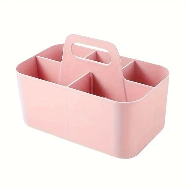 Desktop Organizer, Flere Rum, Bærbart Design,Rosa 1
