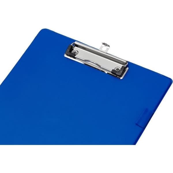 Porte-bloc Kartong Täckt med PVC Tjocklek 3mm Penna 220x310mm Blå - Q-CONNECT