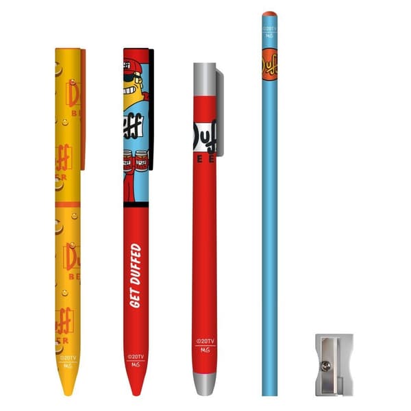 The Simpsons Pencil holders + pencils