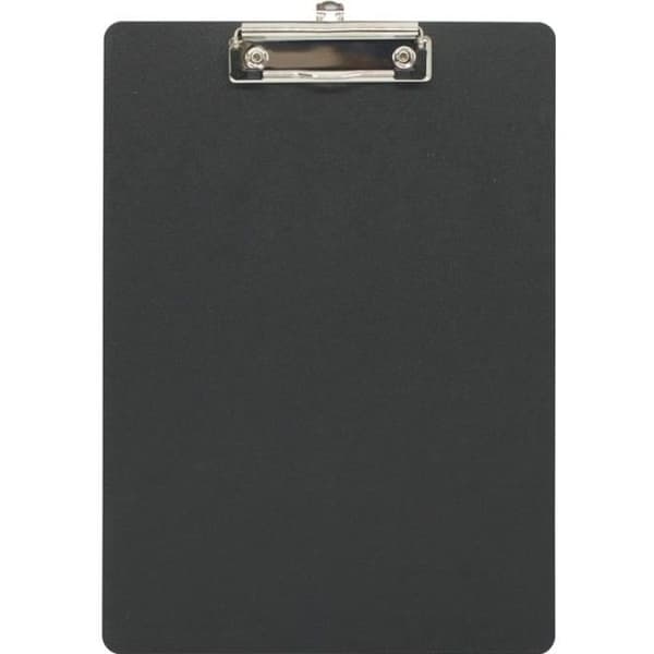 Porte Block med Klammer A4 - WAYTEX - Svart - Polypropylen 2mm - Metallklämma - Kapacitet 100 Ark