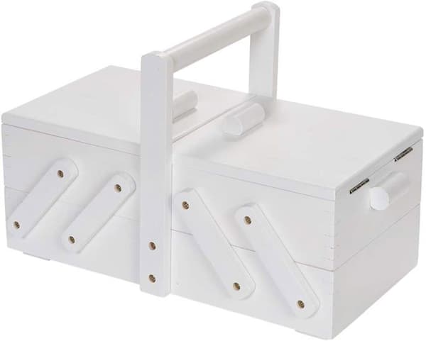 Box - förvaringsväska - transport Prym - 612579 - Arbetare, trä S vit