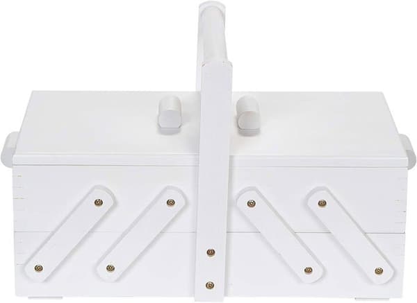 Box - förvaringsväska - transport Prym - 612579 - Arbetare, trä S vit