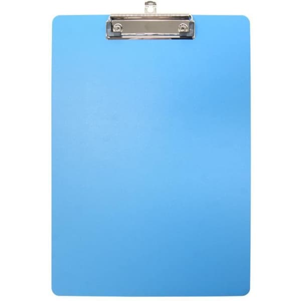 Porte Blad med Klammer A4 - WAYTEX - Ljusblå - Polypropylen 2mm - 225 x 315 mm - Kapacitet 100 ark