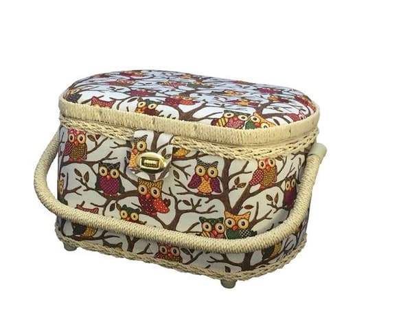 Michley - FS-096 - Stor premium sykorg med 41-delad sysats, 26,7 x 20,3 x 17 cm