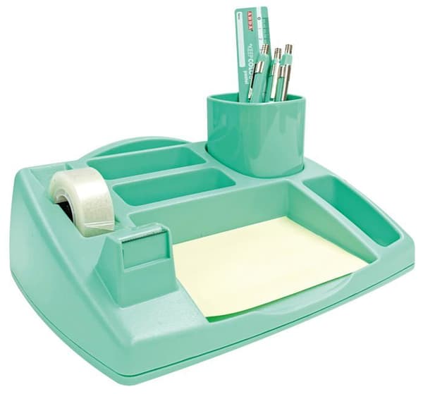 Kontorsset Arda - 4121PV - Kontorsset DESK ORGANIZER OLIVER COL. Pastell - Grön