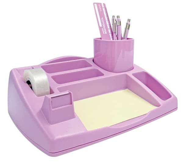 Porte copie - porte block Arda - 4121PVI - Skrivbordorganiserare OLIVER COL. Pastell - LILLA