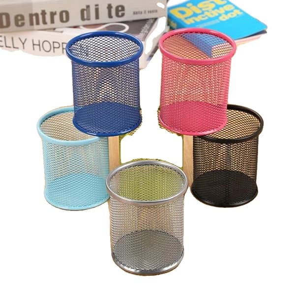 Jernnet Pencil Holders, Holdbar Metal Konstruktion, 6-Pak,6 stk.