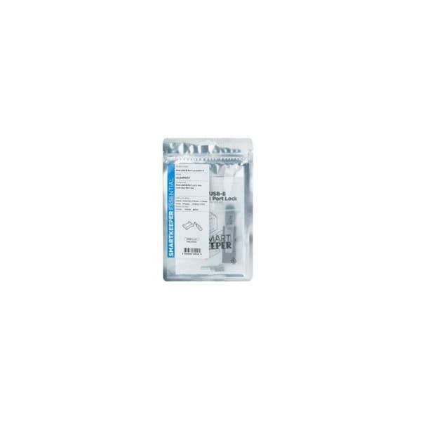 SmartKeeper UL04PKGY 4 x Mini USB B-Port BPort Blocker med 1 x Låsnyckel Mini Grå SLSART-0113 SLSART0113 (SLSART-0113)