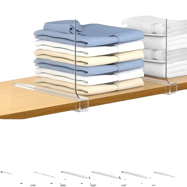 Skåphyllavdelare, Justerbar Design, Hållbart Material,8st