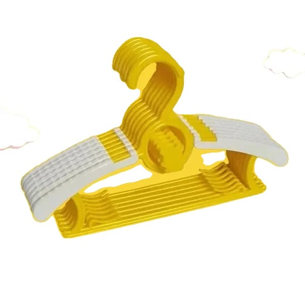 Babyklädhängare, Justerbar design, Halkfri konstruktion,Gul, 20PCS