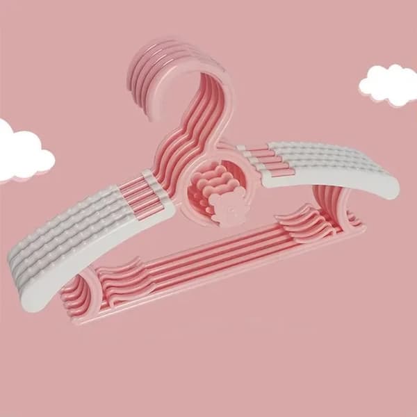 Babyklädhängare, Justerbar design, Halkfri konstruktion,Rosa, 20PCS