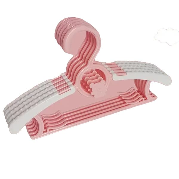 Babyklädhängare, Justerbar design, Halkfri konstruktion,Rosa, 20PCS