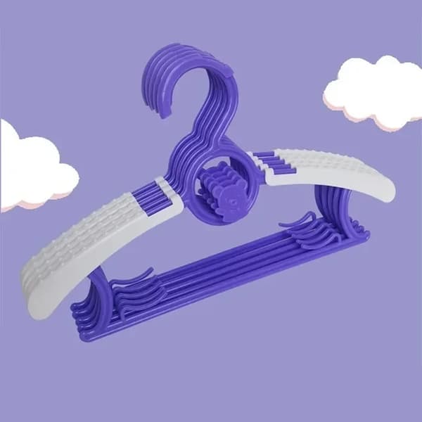 Babyklädhängare, Justerbar design, Halkfri konstruktion,Lila, 20PCS