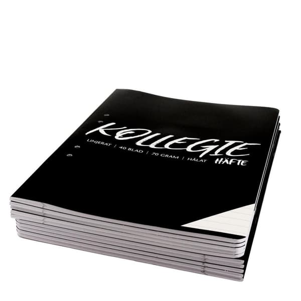 Kollegiehäfte A4 70g 40 blad linjerat 10st